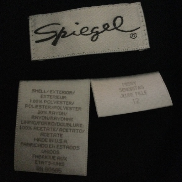 Vintage 1980’s Spiegel Tuxedo Jacket/ Dress B7 - Picture 4 of 12